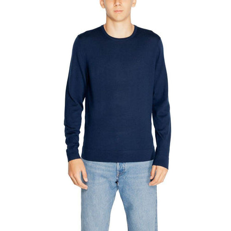 Calvin Klein Blue Recycled Wool T-Shirt - Hilstor