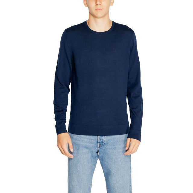 Calvin Klein Blue Recycled Wool T-Shirt - Hilstor