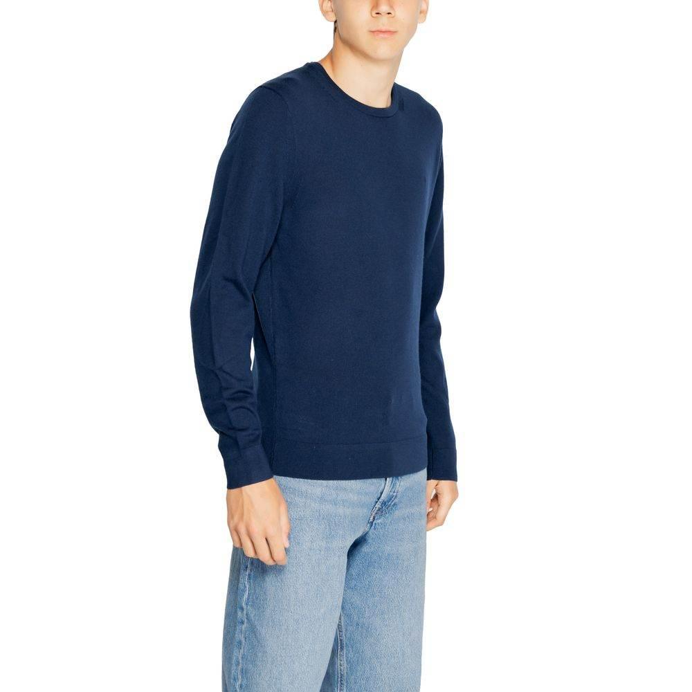 Calvin Klein Blue Recycled Wool T-Shirt - Hilstor