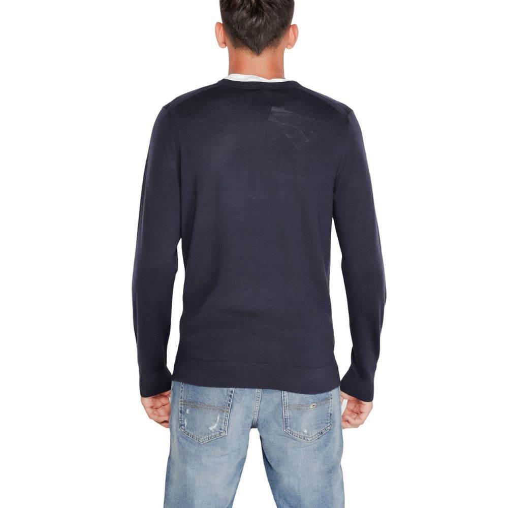 Calvin Klein Blue Recycled Wool T-Shirt - Hilstor