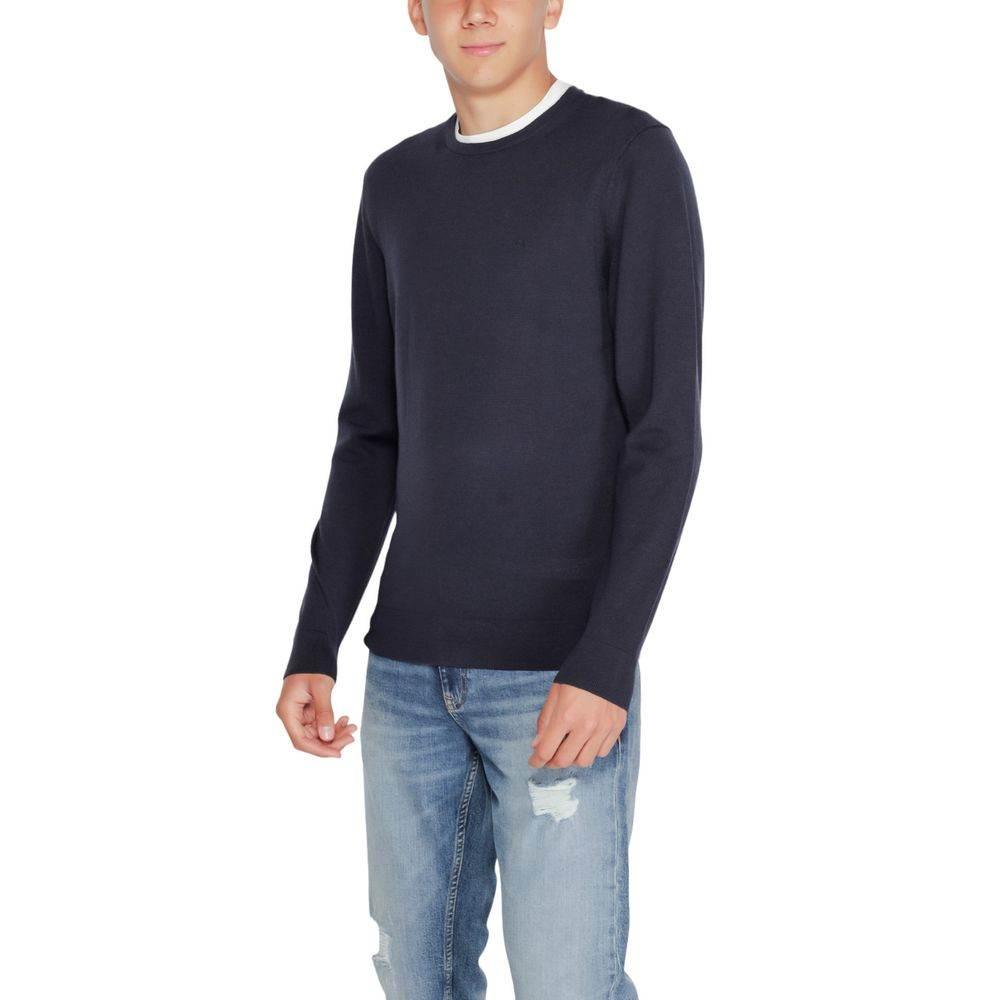 Calvin Klein Blue Recycled Wool T-Shirt - Hilstor