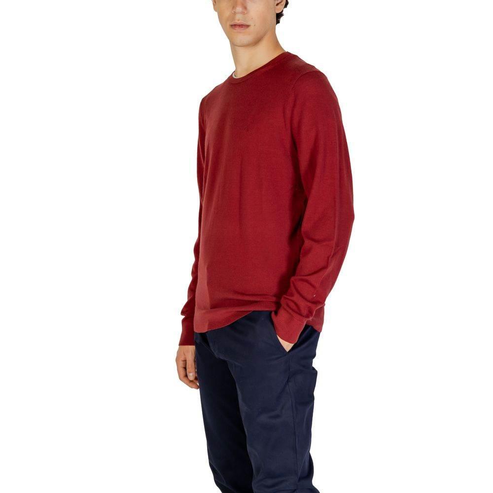 Calvin Klein Bordeaux Recycled Wool T-Shirt - Hilstor