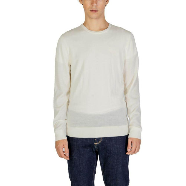 Calvin Klein Cream Recycled Wool T-Shirt - Hilstor