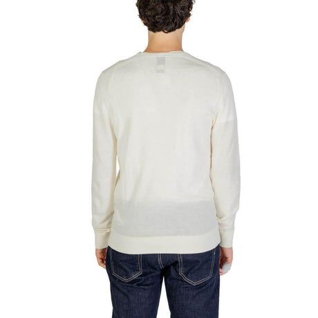 Calvin Klein Cream Recycled Wool T-Shirt - Hilstor