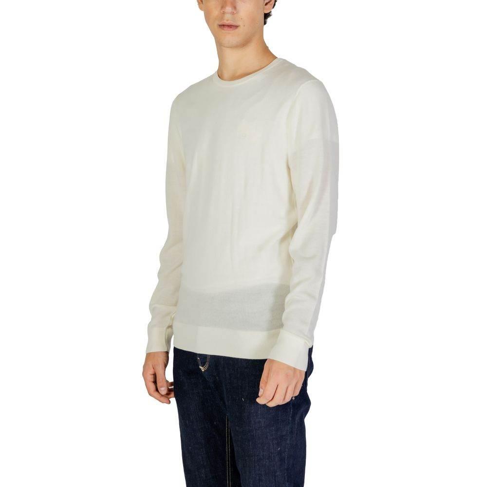 Calvin Klein Cream Recycled Wool T-Shirt - Hilstor