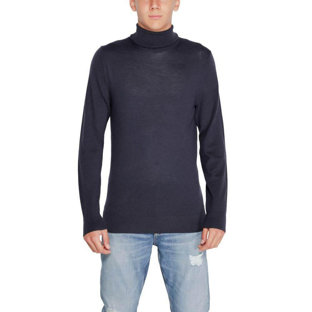 Calvin Klein Blue Wool Turtleneck - Hilstor