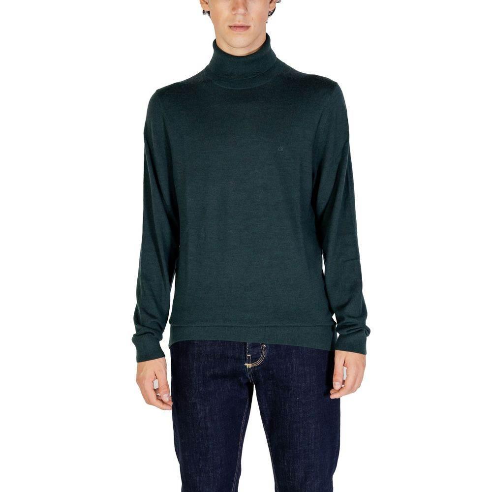 Calvin Klein Green Wool Sweater - Hilstor