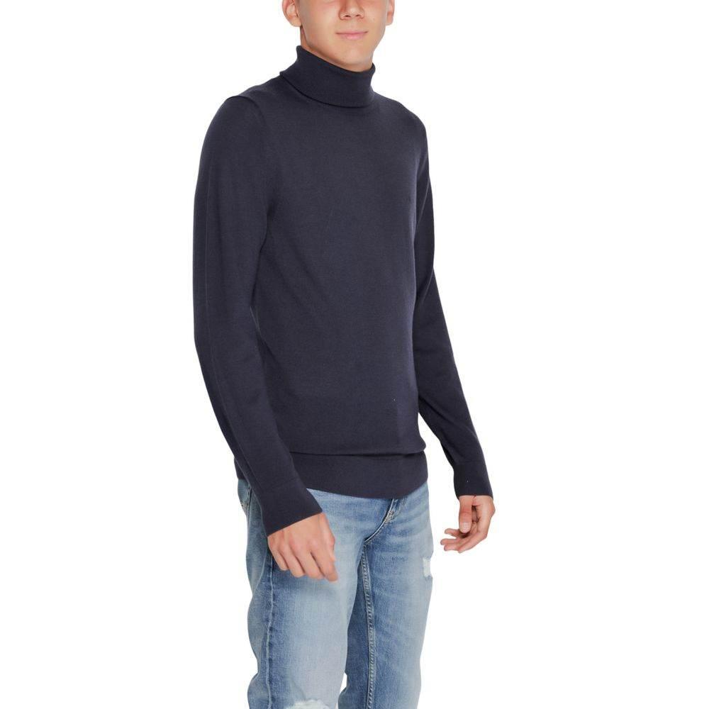 Calvin Klein Blue Wool Turtleneck - Hilstor