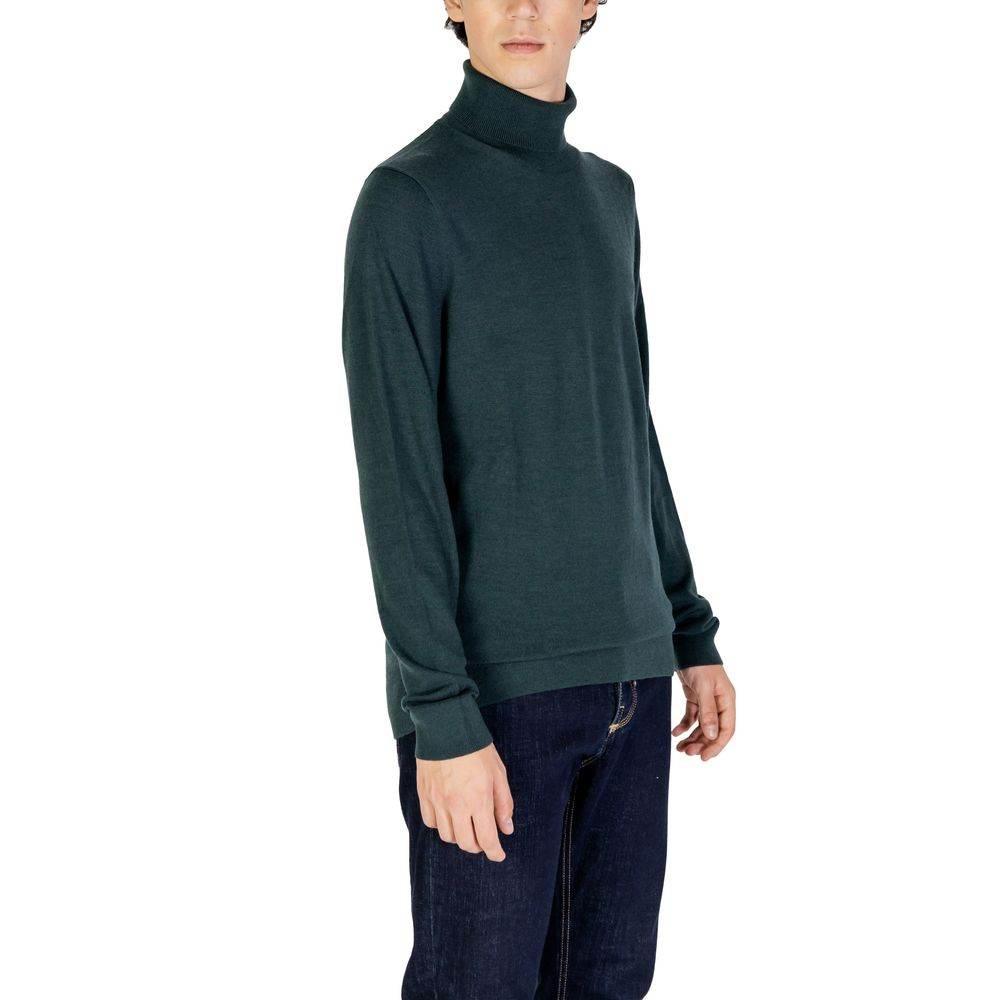 Calvin Klein Green Wool Sweater - Hilstor