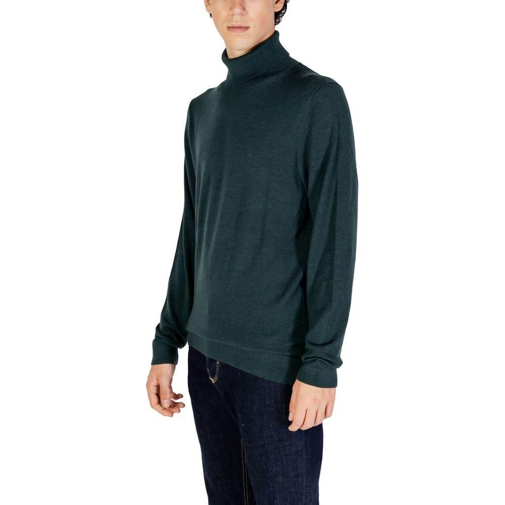 Calvin Klein Green Wool Sweater - Hilstor