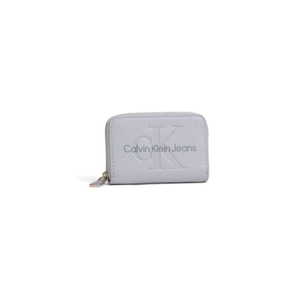 Calvin Klein Jeans Gray Polyethylene Wallet - Hilstor