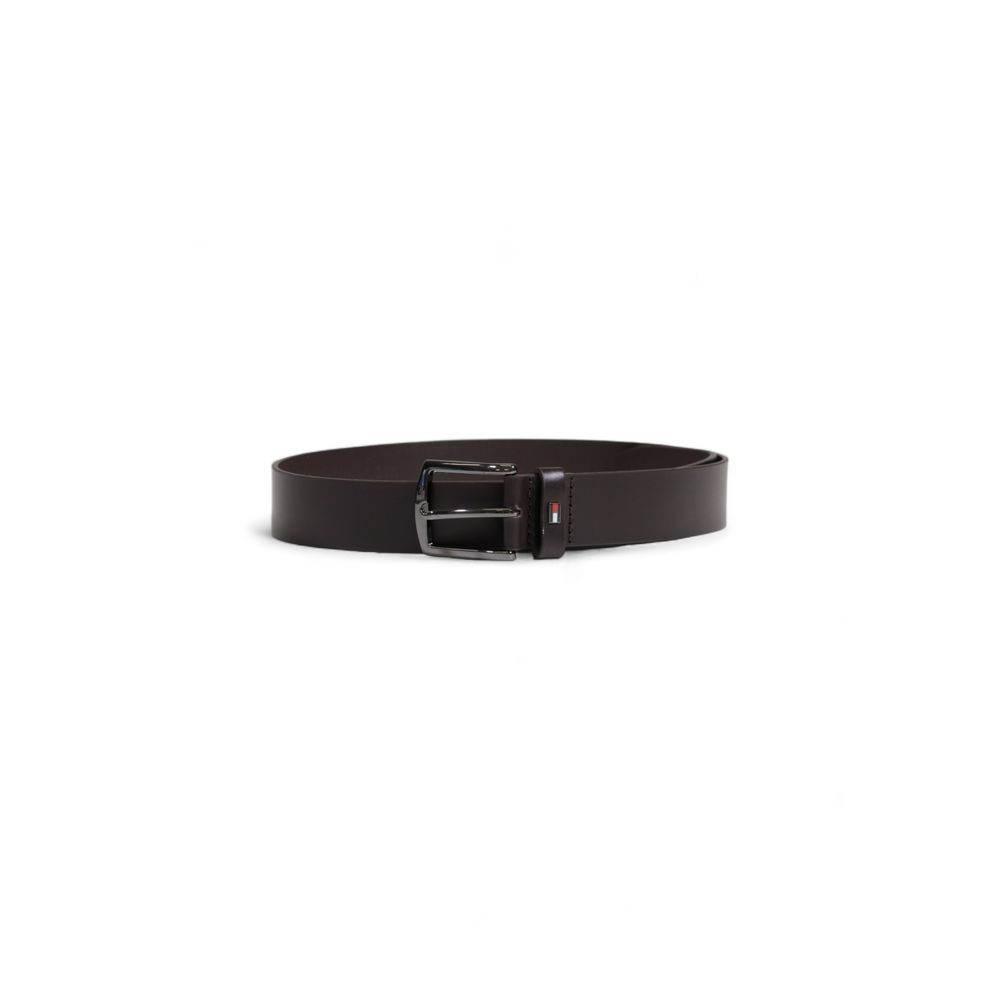 Tommy Hilfiger Brown Leather Belt - Hilstor