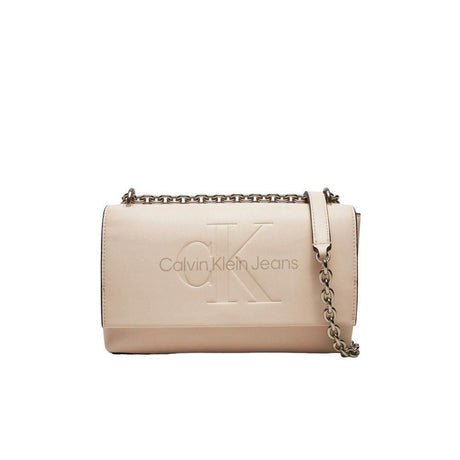 Calvin Klein Jeans Pink Synthetic Leather Handbag - Hilstor