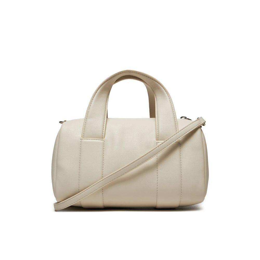 Calvin Klein Jeans Beige Synthetic Leather Handbag - Hilstor