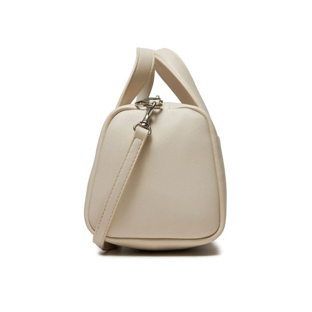 Calvin Klein Jeans Beige Synthetic Leather Handbag - Hilstor