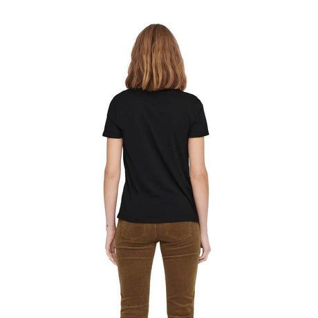 Only Black Cotton Tops & T-Shirt - Hilstor