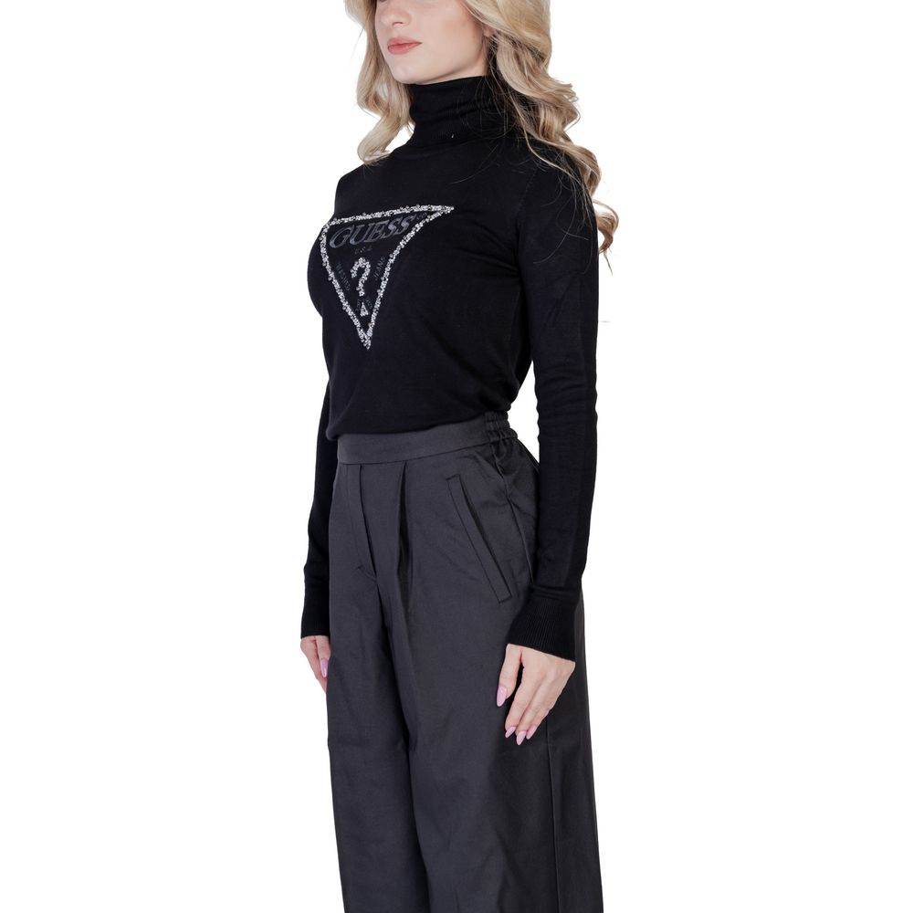 Guess Black Viscose Sweater - Hilstor