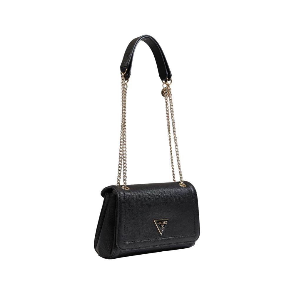 Guess Black Polyethylene Handbag - Hilstor