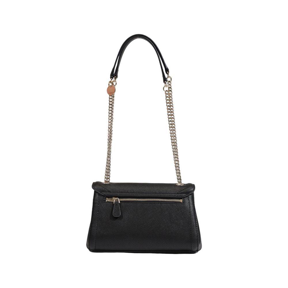 Guess Black Polyethylene Handbag - Hilstor