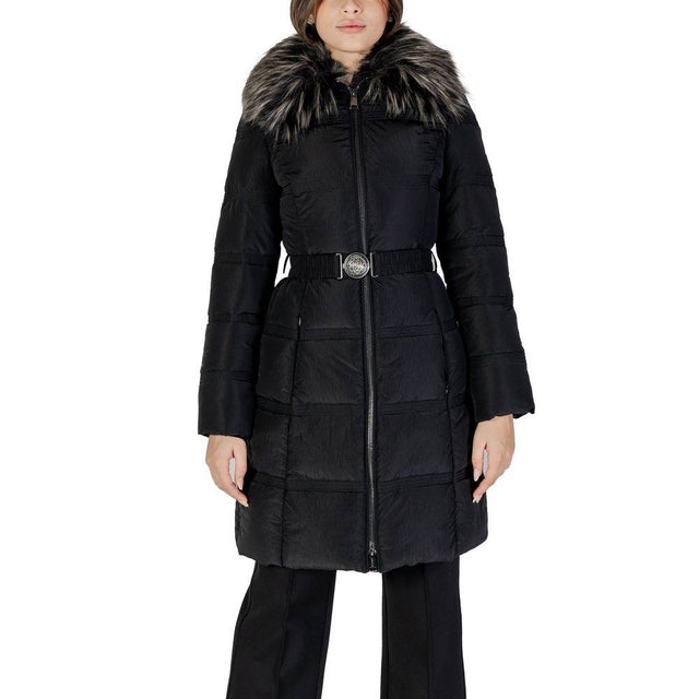 Guess Black Polyester Jackets & Coat - Hilstor