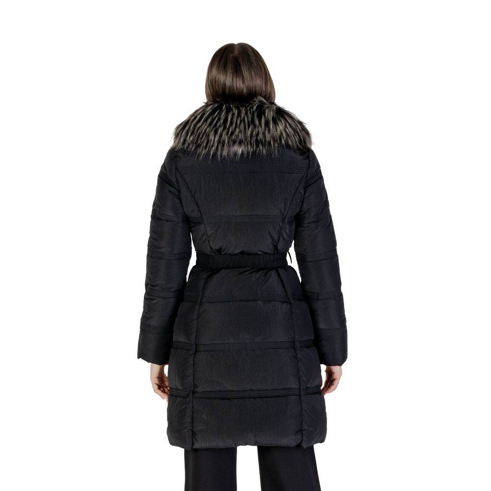 Guess Black Polyester Jackets & Coat - Hilstor