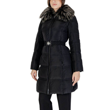 Guess Black Polyester Jackets & Coat - Hilstor