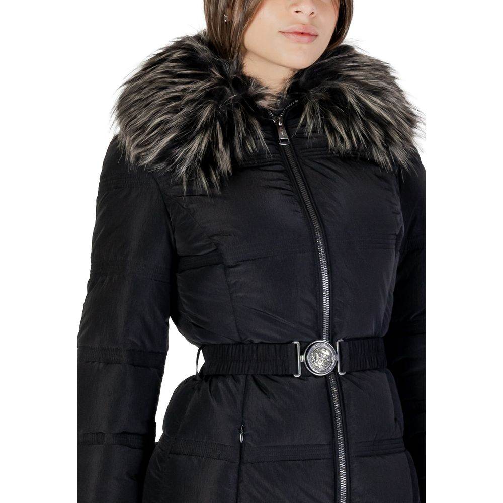 Guess Black Polyester Jackets & Coat - Hilstor