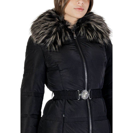 Guess Black Polyester Jackets & Coat - Hilstor