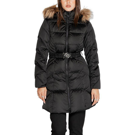 Guess Black Polyester Jackets & Coat - Hilstor