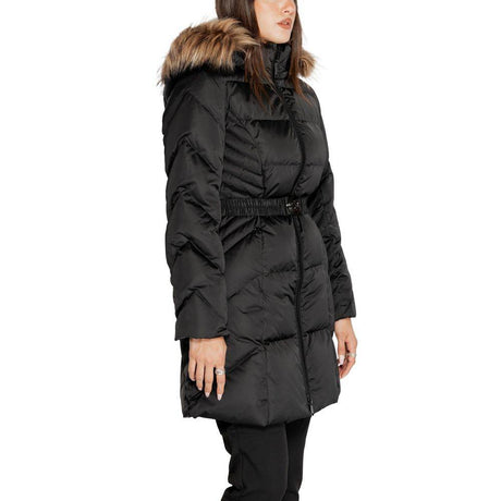 Guess Black Polyester Jackets & Coat - Hilstor
