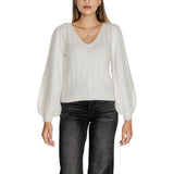 Guess White Polyester Sweater - Hilstor
