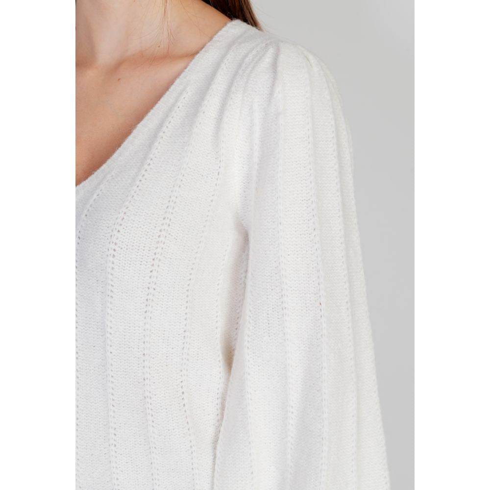 Guess White Polyester Sweater - Hilstor