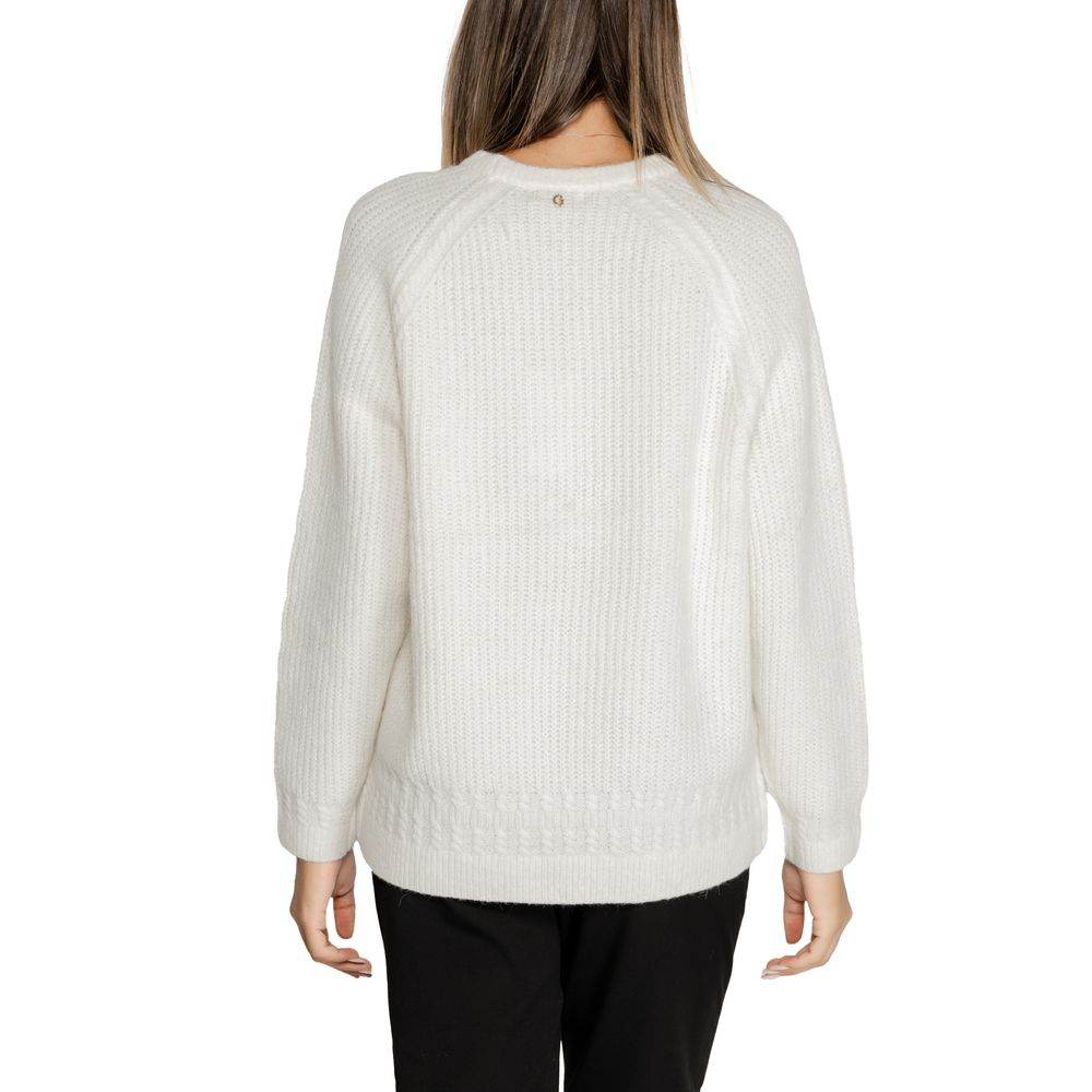 Guess White Polyester Sweater - Hilstor