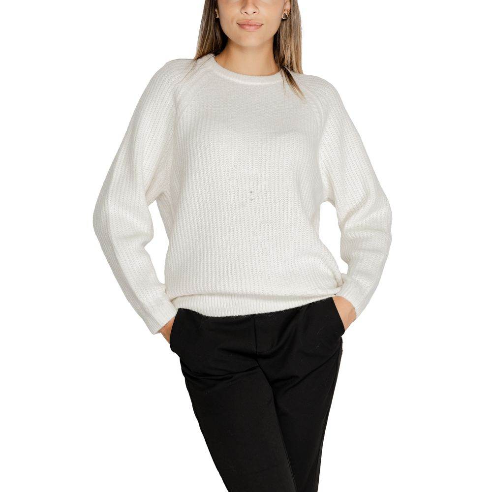 Guess White Polyester Sweater - Hilstor