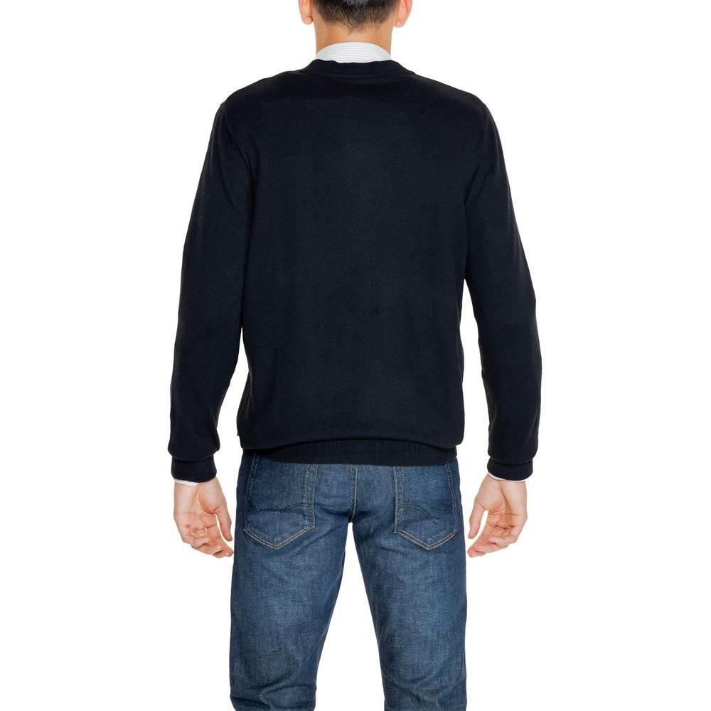 Jack Jones Black Cotton Cardigan - Hilstor
