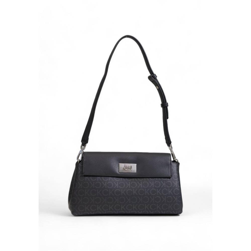 Calvin Klein Black Recycled Polyester Handbag - Hilstor