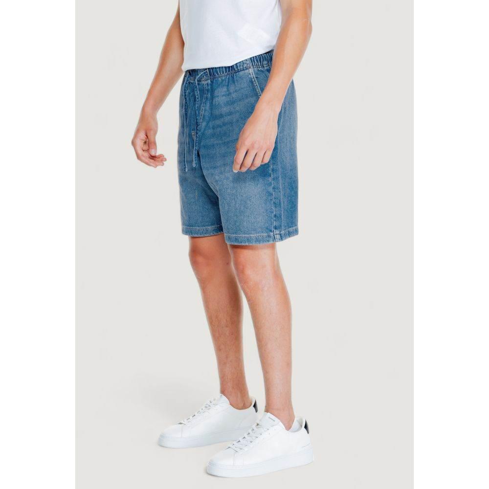 Jack Jones Light Blue Cotton Bermuda - Hilstor