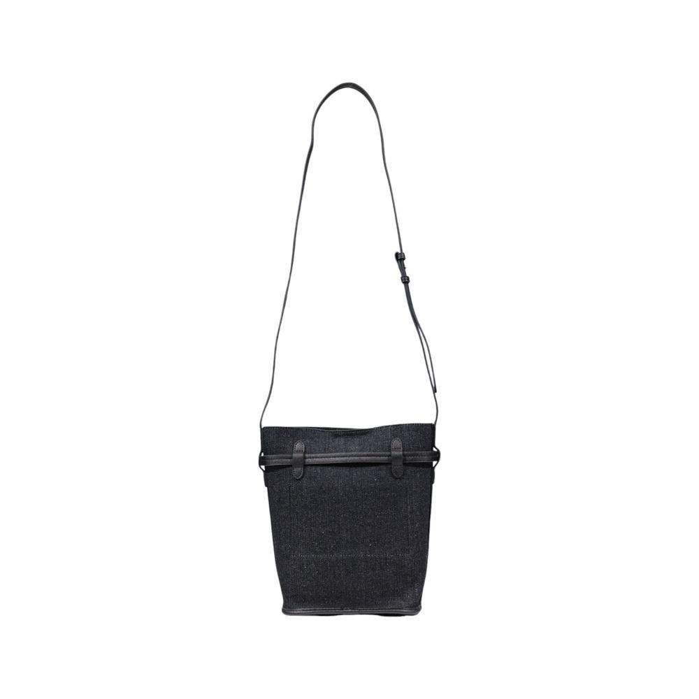 Replay Black Cotton Handbag - Hilstor