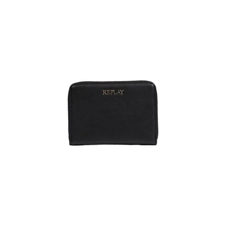 Replay Black Polyester Wallet - Hilstor