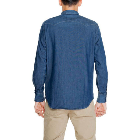 Replay Blue Cotton Shirt - Hilstor