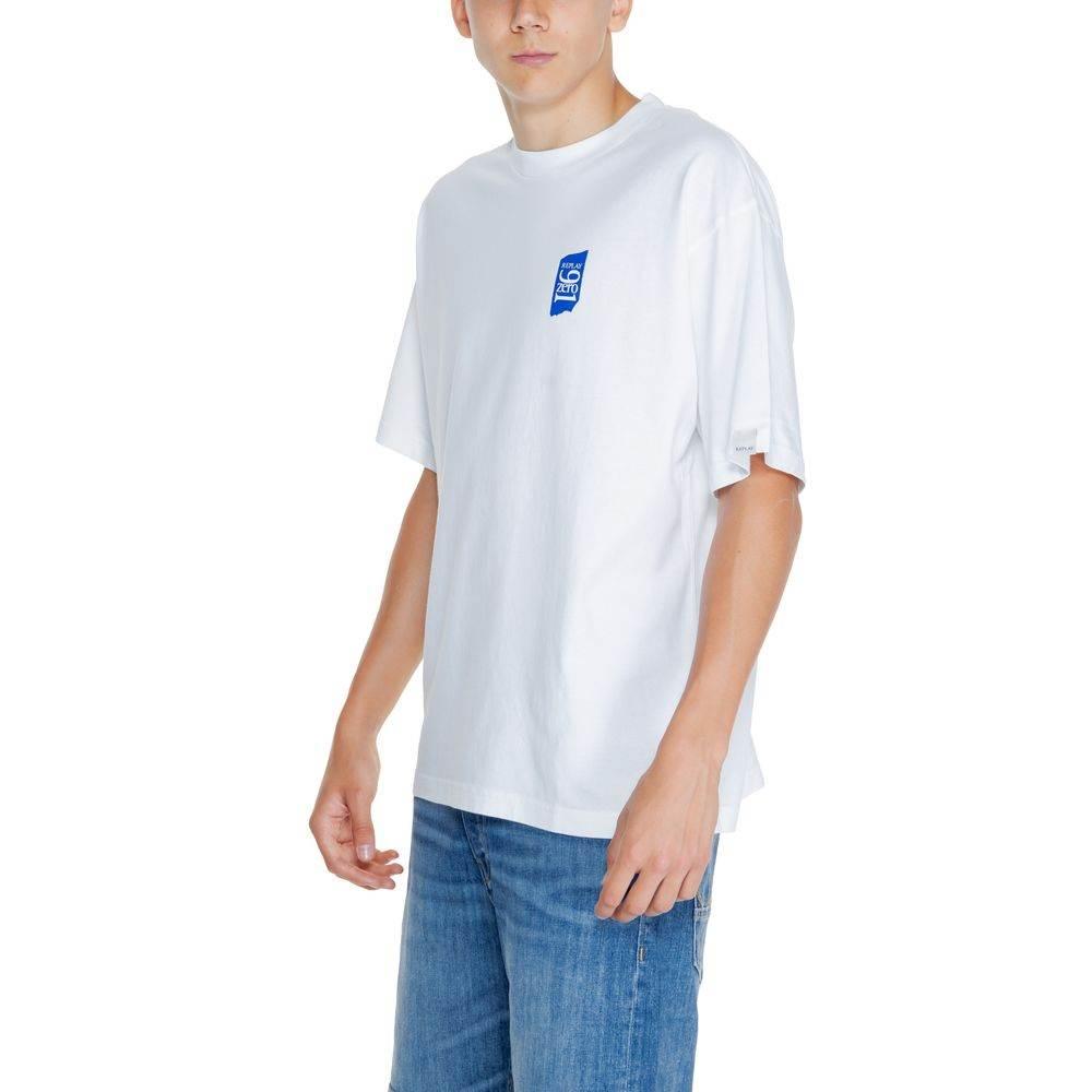 Replay White Cotton T-Shirt - Hilstor