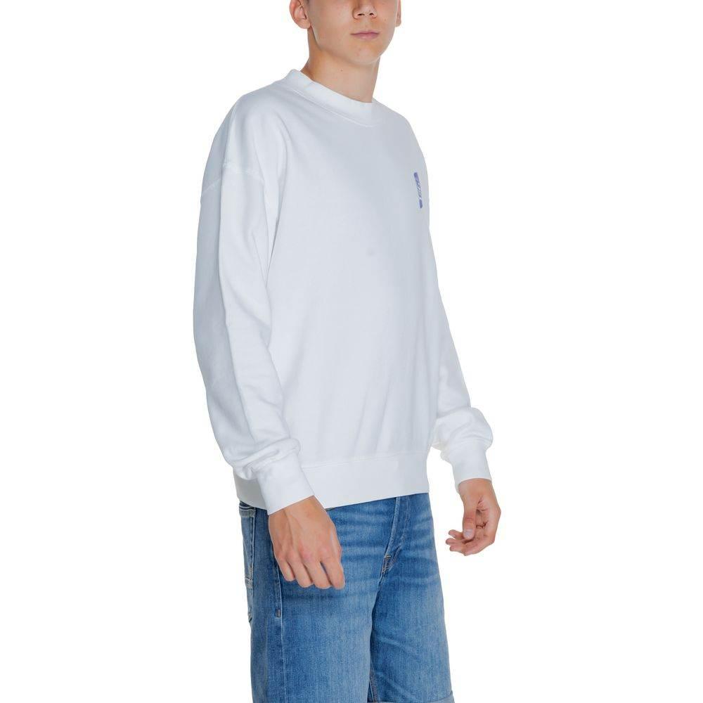 Replay White Cotton Sweater - Hilstor