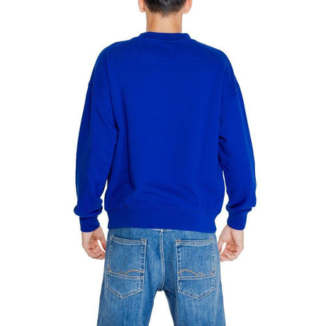 Replay Blue Cotton Sweater - Hilstor