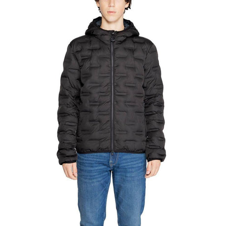 Replay Black Polyester Jacket - Hilstor