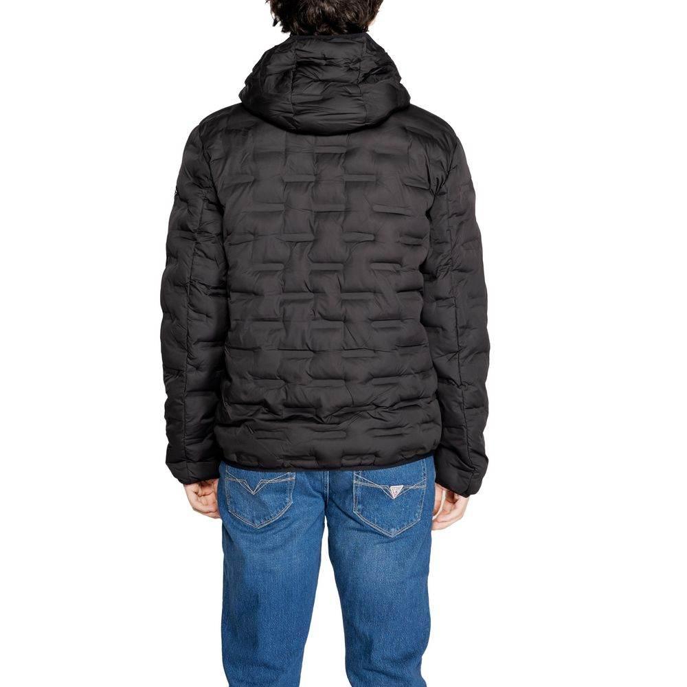 Replay Black Polyester Jacket - Hilstor