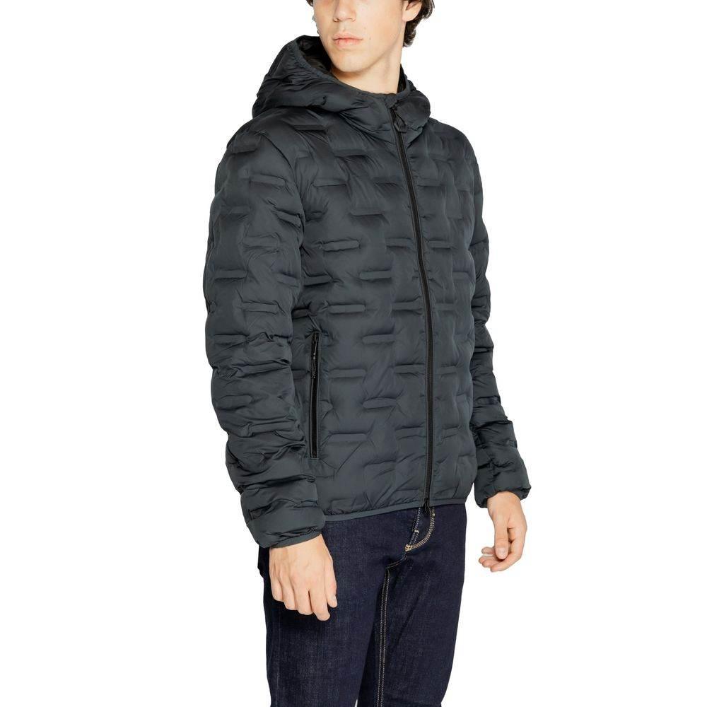 Replay Blue Polyester Jacket - Hilstor