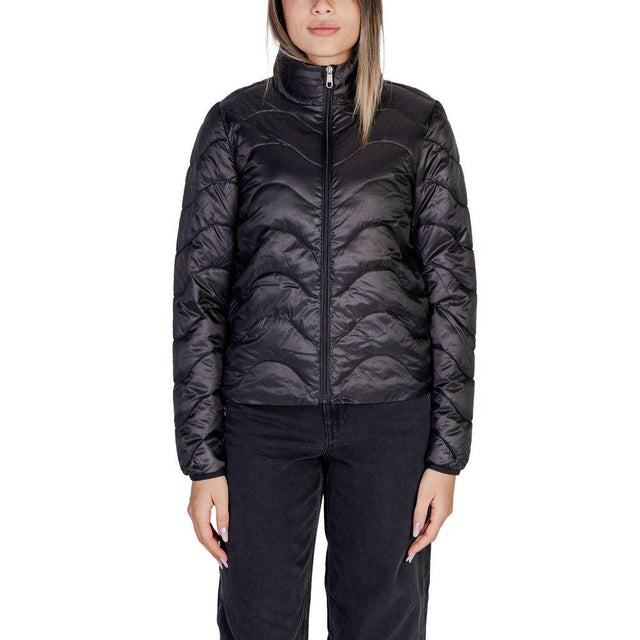 Only Black Polyester Jackets & Coat - Hilstor