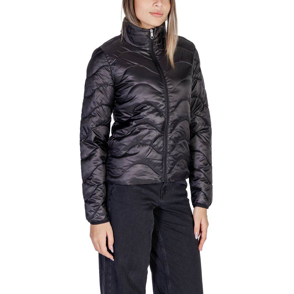 Only Black Polyester Jackets & Coat - Hilstor