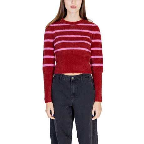 Only Red Nylon Sweater - Hilstor