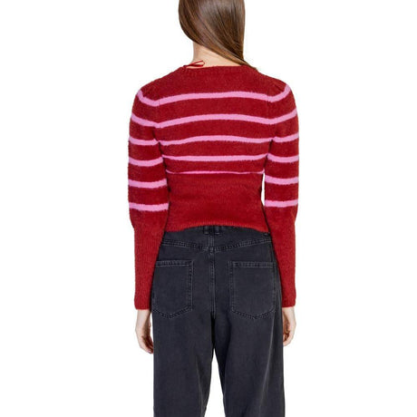 Only Red Nylon Sweater - Hilstor